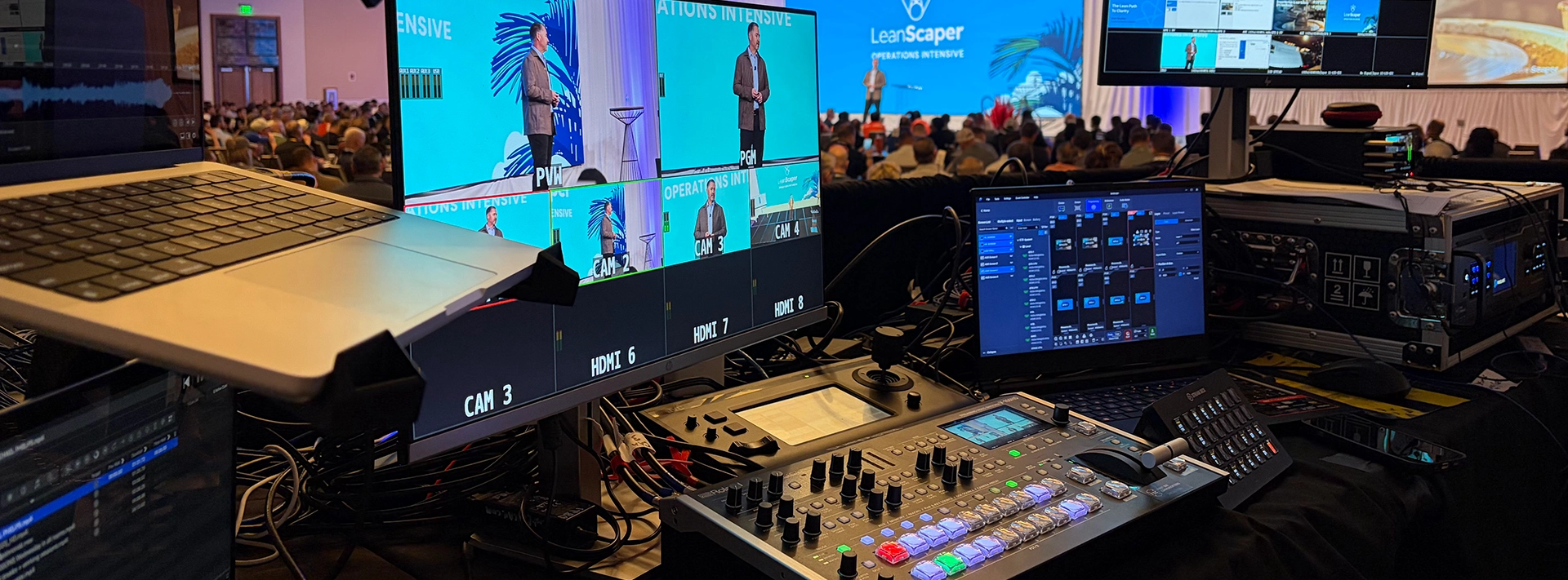 Eleven Eleven Audio Visual event video production with multi-camera recording setup