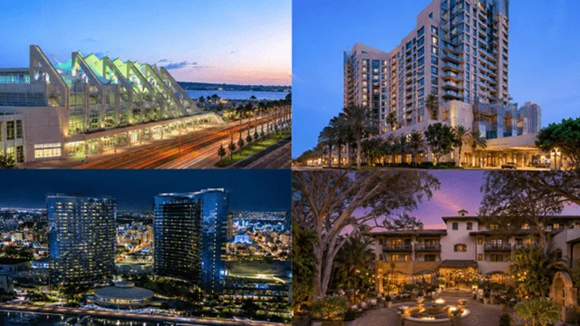 Collage of Popular Corporate Event Venues in San Diego