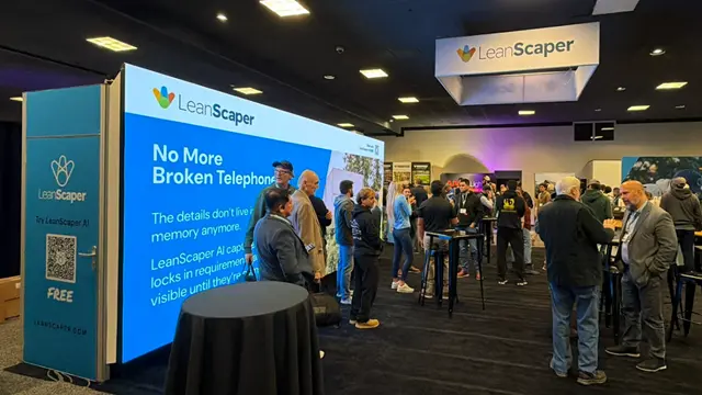 Custom LED video wall and trade show exhibition booth lighting by Eleven Eleven Audio Visual, serving Chicago and nationwide.